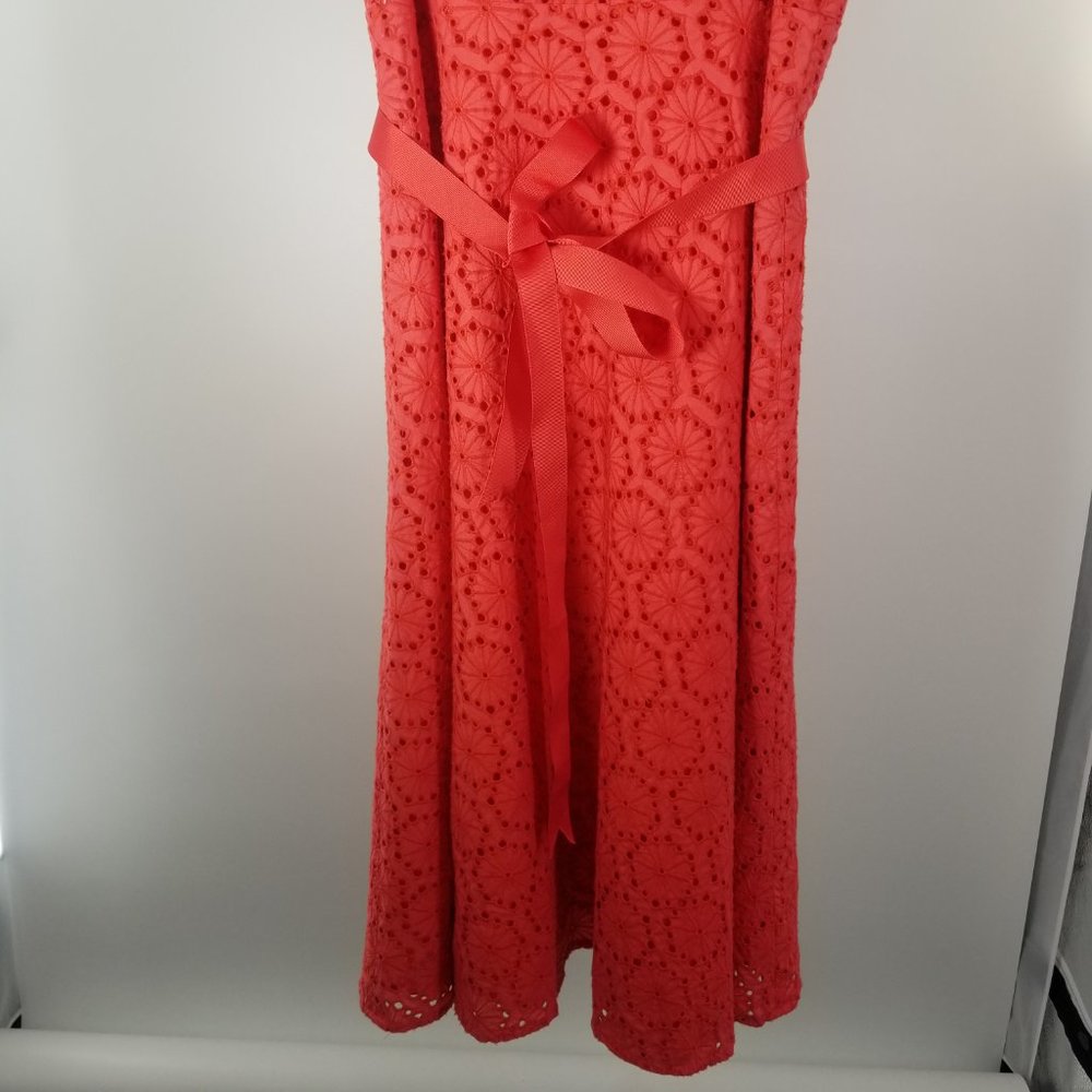 🌵Josephine Chaus Summer Floral Eyelet Dress sz 6 - Picture 2 of 8